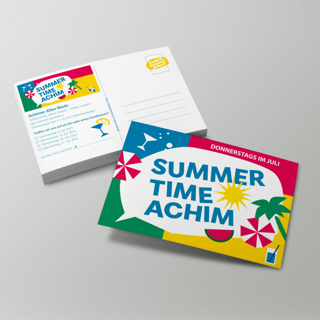 Mockup Postkarte qu Achim SummerTime